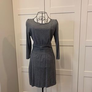 Express Gray Sweater Dress with 3/4 sleeve
